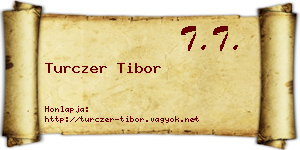 Turczer Tibor névjegykártya